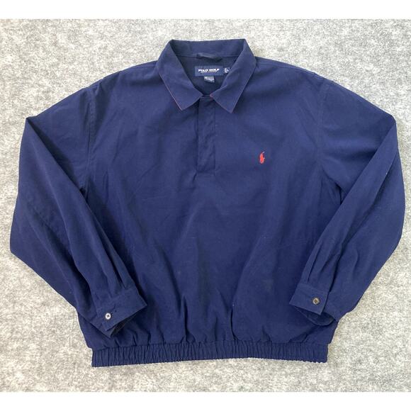 Polo Ralph Lauren Golf windbreaker pullover mens large quarter button up - Picture 1 of 13